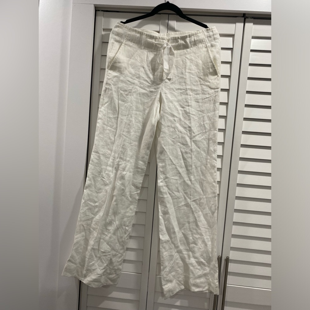 NWT TALBOTS WHITE COTTON PANTS